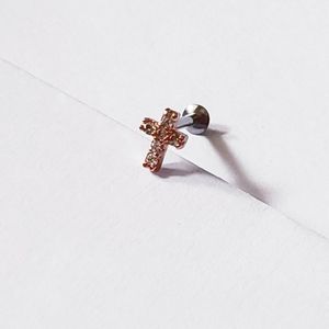 16g cross Tragus helix conch cartilage piercing